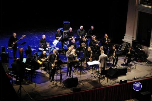 2023/05 Quincy 90, OJS con Francesco Lento (tr), Massimo Carboni (ten), Marco Tiso (arr/dir) @ JazzOp 2023, Teatro Verdi - Sassari (ph. G.Palitta)
