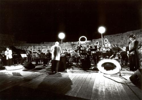 2002 "Il Brutto Anatroccolo" OJS con Giorgio Gaslini, Maria Pia De Vito, Massimiliano Medda @ Nora Festival